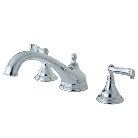 Kingston Brass Roman Tub Faucet, Polished Chrome, Deck Mount KS5531FL