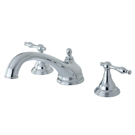 Kingston Brass Roman Tub Faucet, Polished Chrome, Deck Mount KS5531NL