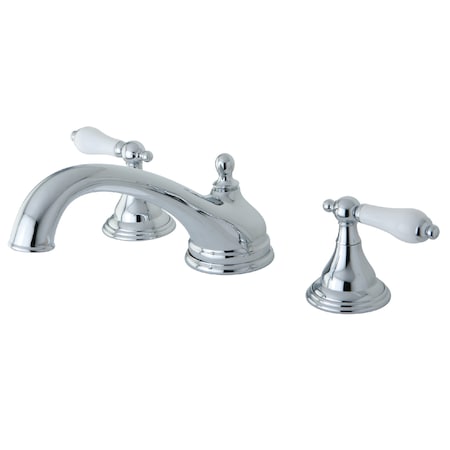 Kingston Brass Roman Tub Faucet, Polished Chrome, Deck Mount KS5531PL