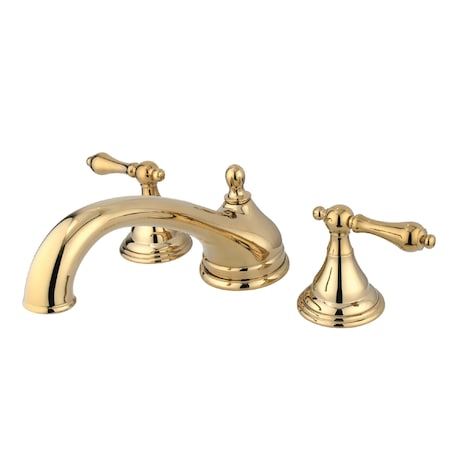 Kingston Brass Roman Tub Faucet, Polished Brass, Deck Mount KS5532AL