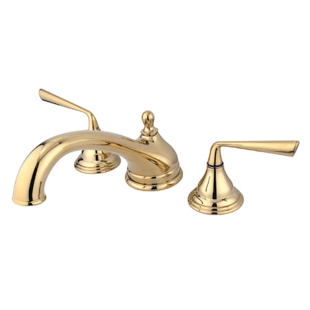 Kingston Brass Roman Tub Faucet, Polished Brass, Deck Mount KS5532ZL