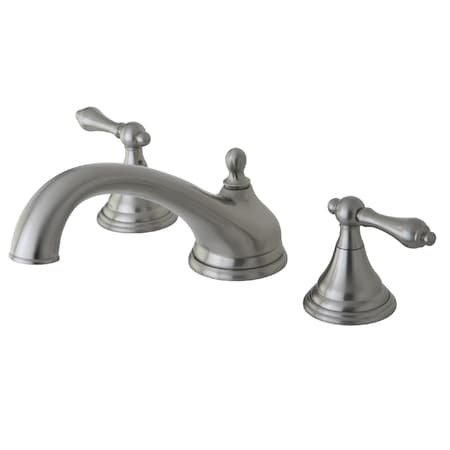 Kingston Brass Roman Tub Faucet, Brushed Nickel, Deck Mount KS5538AL
