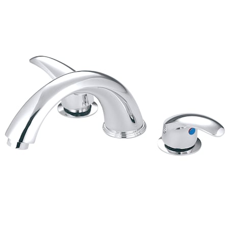 Kingston Brass Roman Tub Faucet, Polished Chrome, Deck Mount KS6361LL