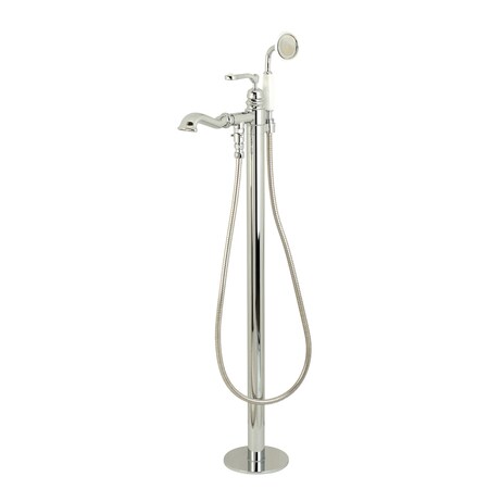 Kingston Brass Freestanding Tub Faucet, Polished Chrome, Freestanding KS7011RL