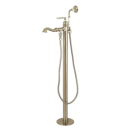 Kingston Brass Freestanding Tub Faucet, Brushed Nickel, Freestanding KS7018RL