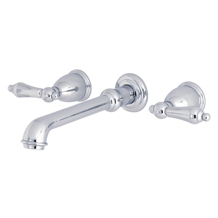 Kingston Brass Roman Tub Faucet, Polished Chrome, Wall Mount KS7021AL