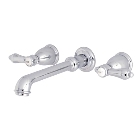 Kingston Brass Roman Tub Faucet, Polished Chrome, Wall Mount KS7021BAL