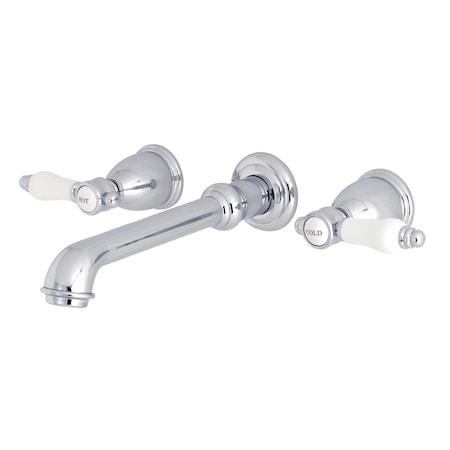 Kingston Brass Roman Tub Faucet, Polished Chrome, Wall Mount KS7021BPL