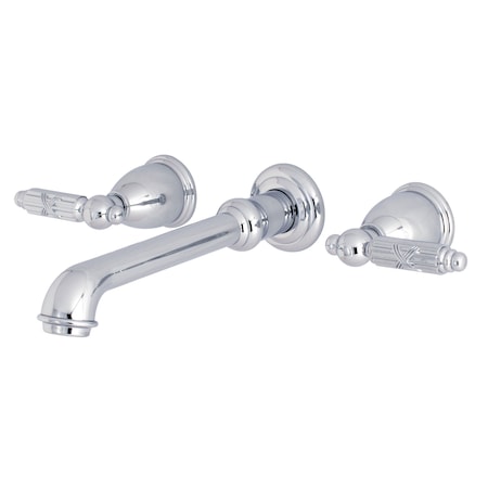 Kingston Brass Roman Tub Faucet, Polished Chrome, Wall Mount KS7021GL