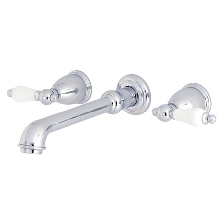 Kingston Brass Roman Tub Faucet, Polished Chrome, Wall Mount KS7021PL