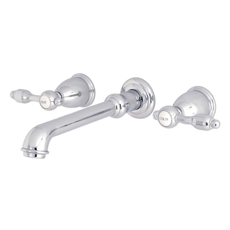Kingston Brass Roman Tub Faucet, Polished Chrome, Wall Mount KS7021TAL