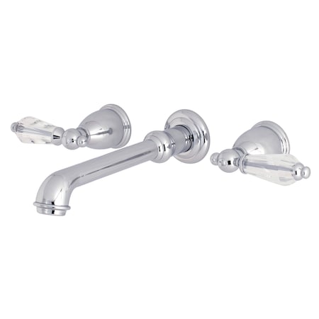 Kingston Brass Roman Tub Faucet, Polished Chrome, Wall Mount KS7021WLL