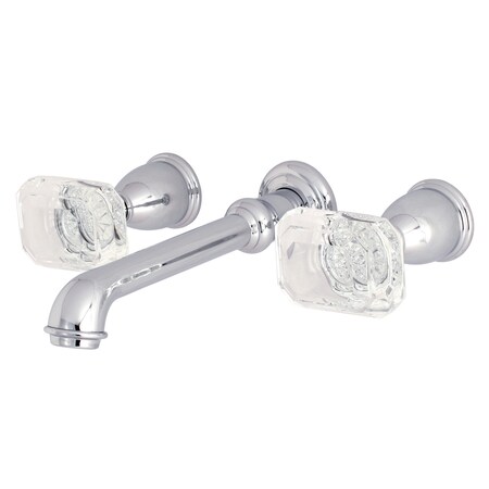 Kingston Brass Roman Tub Faucet, Polished Chrome, Wall Mount KS7021WQL