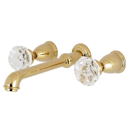 Kingston Brass Roman Tub Faucet, Polished Brass, Wall Mount KS7022KWL