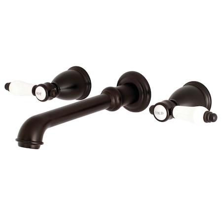 Kingston Brass Roman Tub Faucet, Oil Rubbed Bronze, Wall Mount KS7025BPL