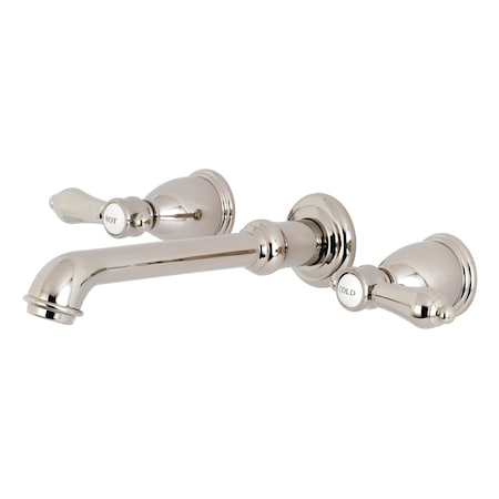 Kingston Brass Roman Tub Faucet, Polished Nickel, Wall Mount KS7026BAL