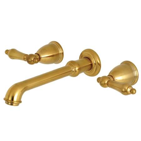 Kingston Brass Roman Tub Faucet, Brushed Brass, Wall Mount KS7027AL
