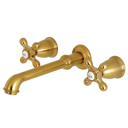 Kingston Brass Roman Tub Faucet, Brushed Brass, Wall Mount KS7027AX