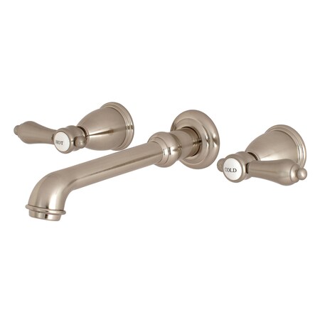 Kingston Brass Roman Tub Faucet, Brushed Nickel, Wall Mount KS7028BAL