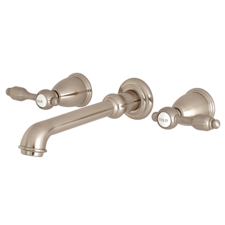 Kingston Brass Roman Tub Faucet, Brushed Nickel, Wall Mount KS7028TAL