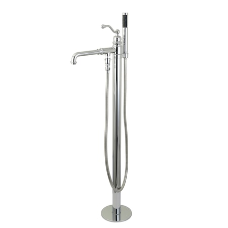 Kingston Brass Freestanding Tub Faucet, Polished Chrome, Freestanding KS7031ABL