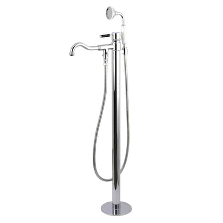 Kingston Brass Freestanding Tub Faucet, Polished Chrome, Freestanding KS7131DKL