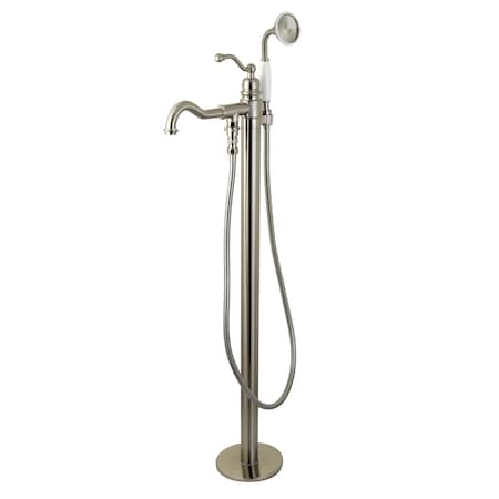 Kingston Brass Freestanding Tub Faucet, Brushed Nickel, Freestanding KS7138ABL