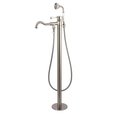 Kingston Brass Freestanding Tub Faucet, Brushed Nickel, Freestanding KS7138DPL