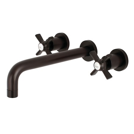 Kingston Brass Roman Tub Faucet, Oil Rubbed Bronze, Wall Mount KS8025ZX
