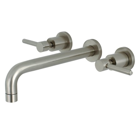 Kingston Brass Roman Tub Faucet, Brushed Nickel, Wall Mount KS8028DL
