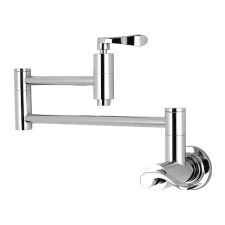 Nuwave KS8101DFL Wall Mount Pot Filler Kitchen Faucet KS8101DFL