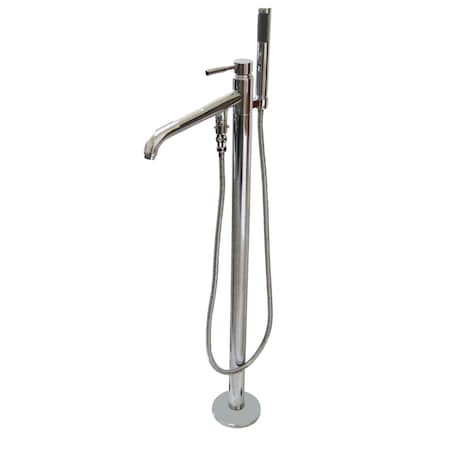 Kingston Brass Freestanding Tub Faucet, Polished Chrome, Freestanding KS8131DL