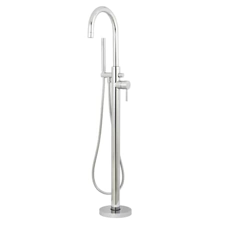 Kingston Brass Freestanding Tub Faucet, Polished Chrome, Freestanding KS8151DL