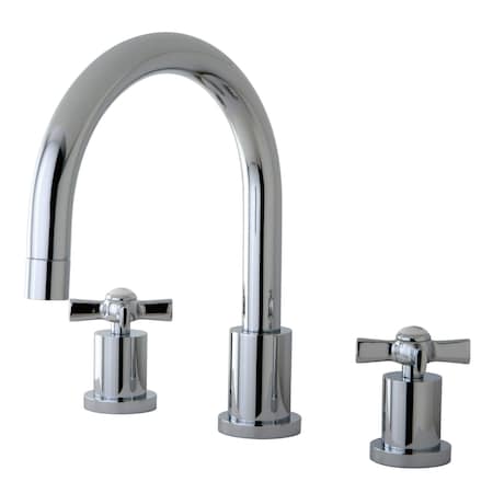 Kingston Brass Roman Tub Faucet, Polished Chrome, Deck Mount KS8321ZX