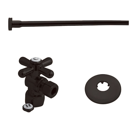 Kingston Brass KTK105P Toilet Supply Kit Combo 1/2" IPS X 3/8" Comp Outlet KTK105P