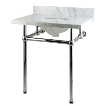 Templeton KVPB30MB1 Vanity & Sink with Brass Pedestal KVPB30MB1