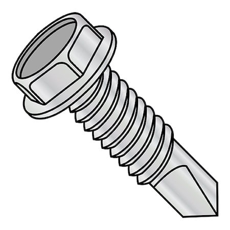 Zoro Select 1/4"-20 x 2-1/2 in Hex Hex Machine Screw, Plain Steel, 800 PK 1440KWMSHC