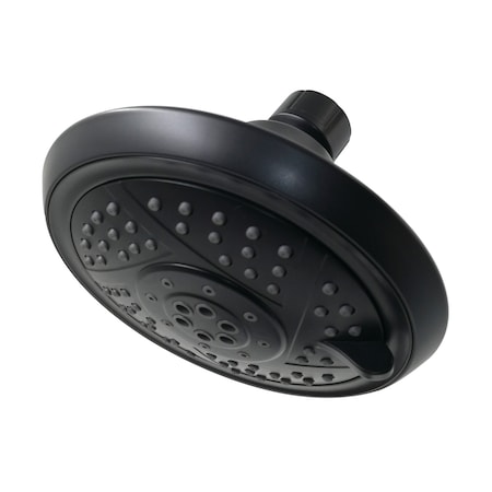 Kingston Brass Shower Head, Matte Black, Wall Mount KX1550