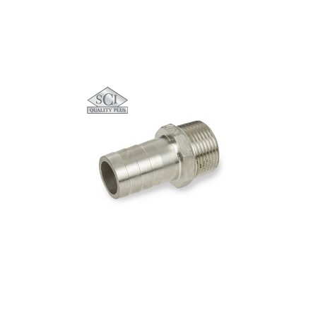 Smith-Cooper Hose X Thrd King Nipple, 316, 1" 4321002060