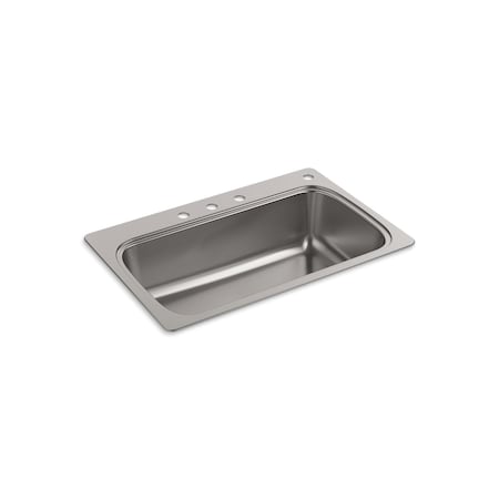 Kohler Verse 33" X 22" X 9" Top-Mount Singl 20060-4-NA