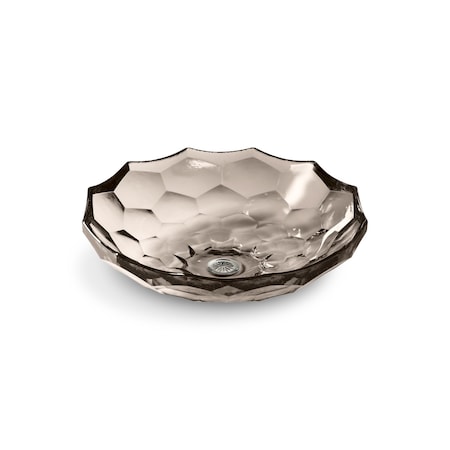 Kohler Briolette Vessel Faceted Glass Bathr 2373-TG3