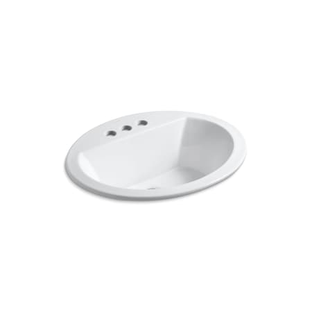 Kohler Bryant Oval Self-Rimming Lavatory Wit 2699-4-0