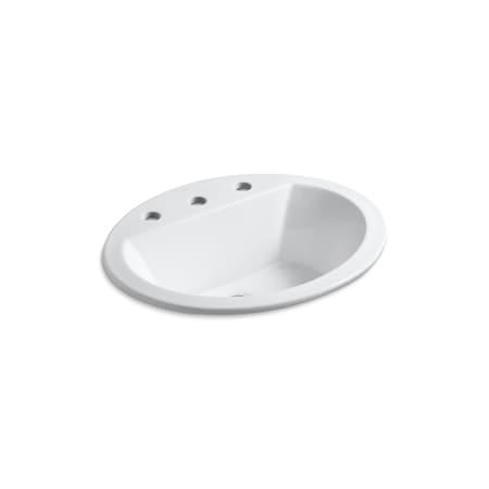 Kohler Bryant Oval Self-Rimming Lavatory Wit 2699-8-0