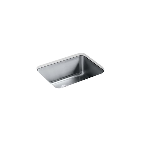 Kohler Undertone Preserve 23" X 17-1/2", Undermount Mount, 0 Hole, Stainless 3325-HCF-NA