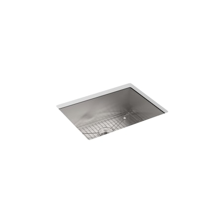 Kohler Vault 25" X 22" X 9-5/16" Top-/Under, Undermount Mount, 4 Hole, Stainless K-3822-4-NA