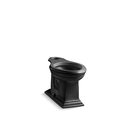 Kohler Memoirs Comfort Height Elongated B, Vitreous China, Black K-4380-7