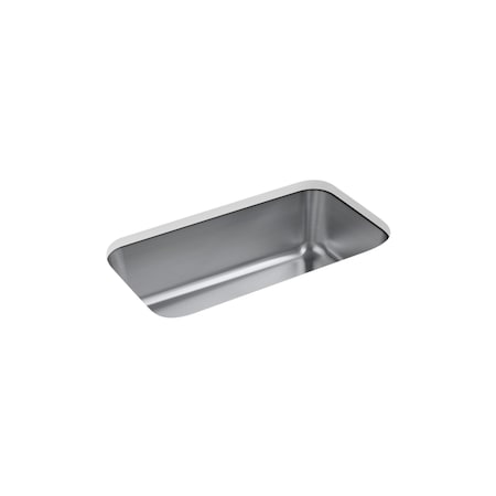 Kohler Undertone Preserve 31-1/4" X 17-7, Undermount Mount, 0 Hole, Stainless Steel, Center 5290-HCF-NA