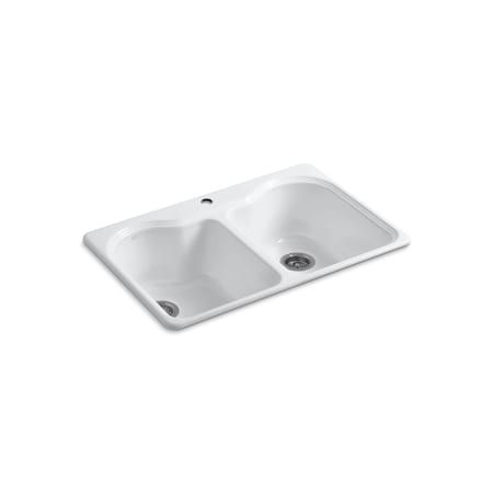 Kohler Hartland 33" X 22" X 9-5/8" Top-Mount 5818-1-0