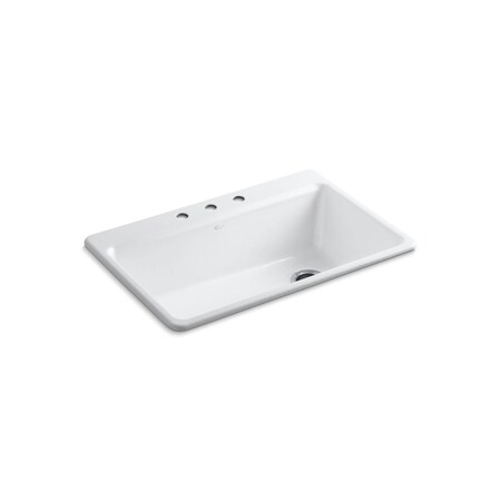Kohler Riverby 33" X 22" X 9-5/8" Top-Mount 5871-3A2-0