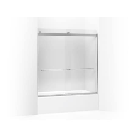 Kohler Levity(R) Sliding Bath Door, 62" H X 56-5/8" - 59-5/8" W, With 1/4" Thick Crystal Clear Glass And Towel Bars 706004-L-SH